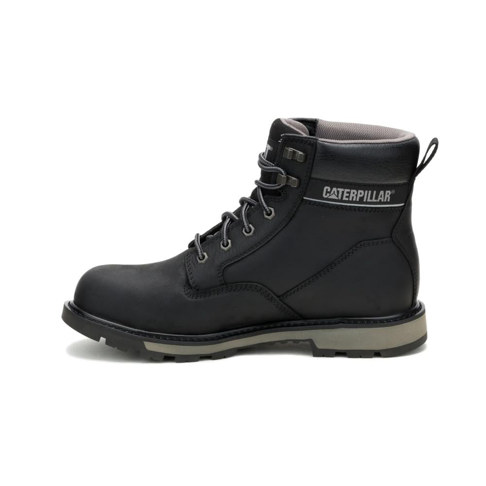 Caterpillar Men's 247 6-Inch Steel Toe Boot Black - Medial View