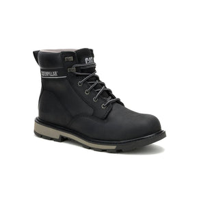 Caterpillar Men's 247 6-Inch Steel Toe Boot Black - Angled View