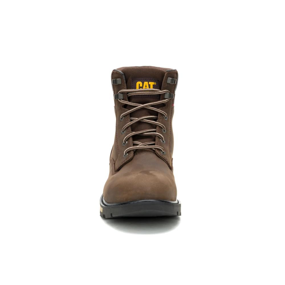 Caterpillar Men's 247 6-Inch Steel Toe Boot Dark Earth - Front View