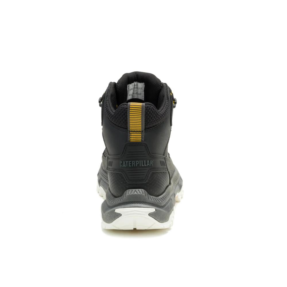 Caterpillar Men's Booster Vent Soft Toe Boot Black - Heel View
