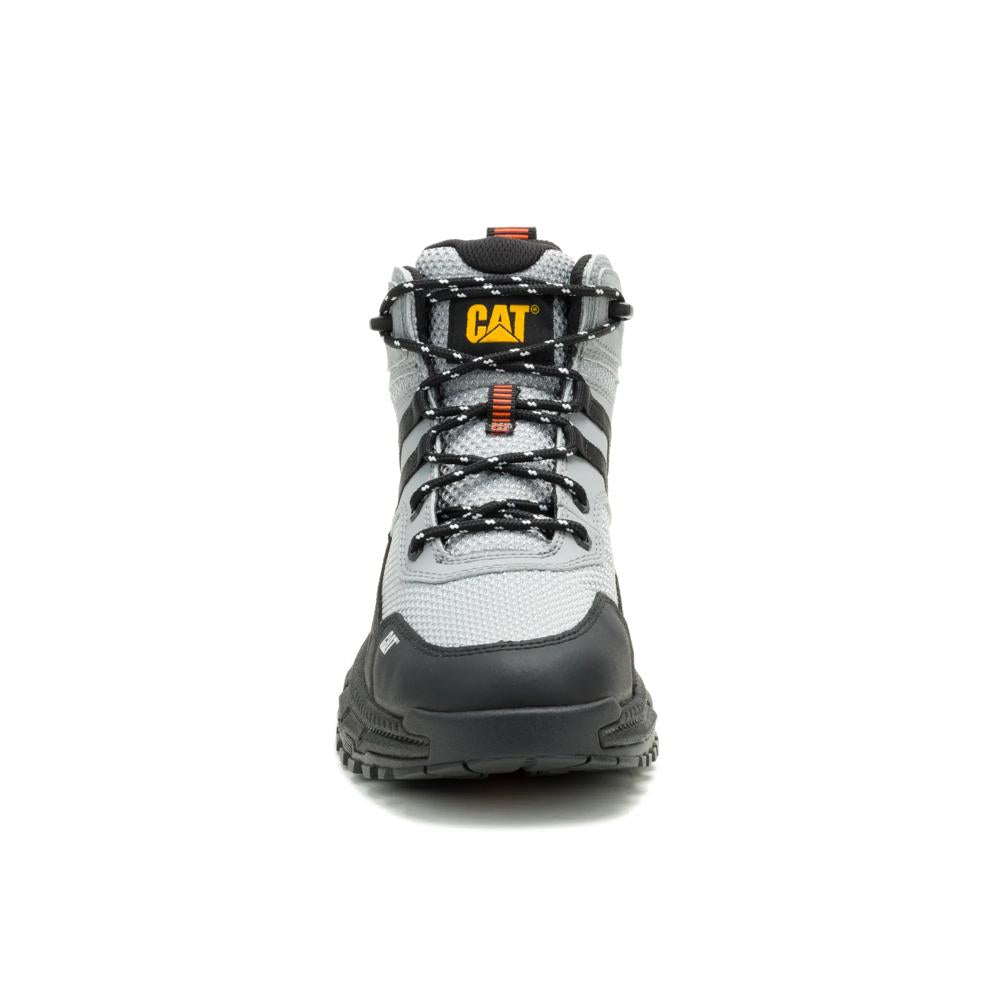 Caterpillar Men's Booster Vent Soft Toe Boot Gray - Front View