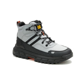 Caterpillar Men's Booster Vent Soft Toe Boot Gray - Angled View