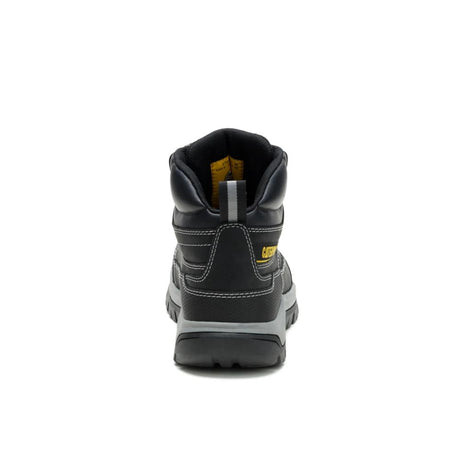 Caterpillar Men's Brickline Steel Toe Boot Black - Heel View