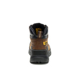 Caterpillar Men's Brickline Steel Toe Boot Real Brown - Heel View