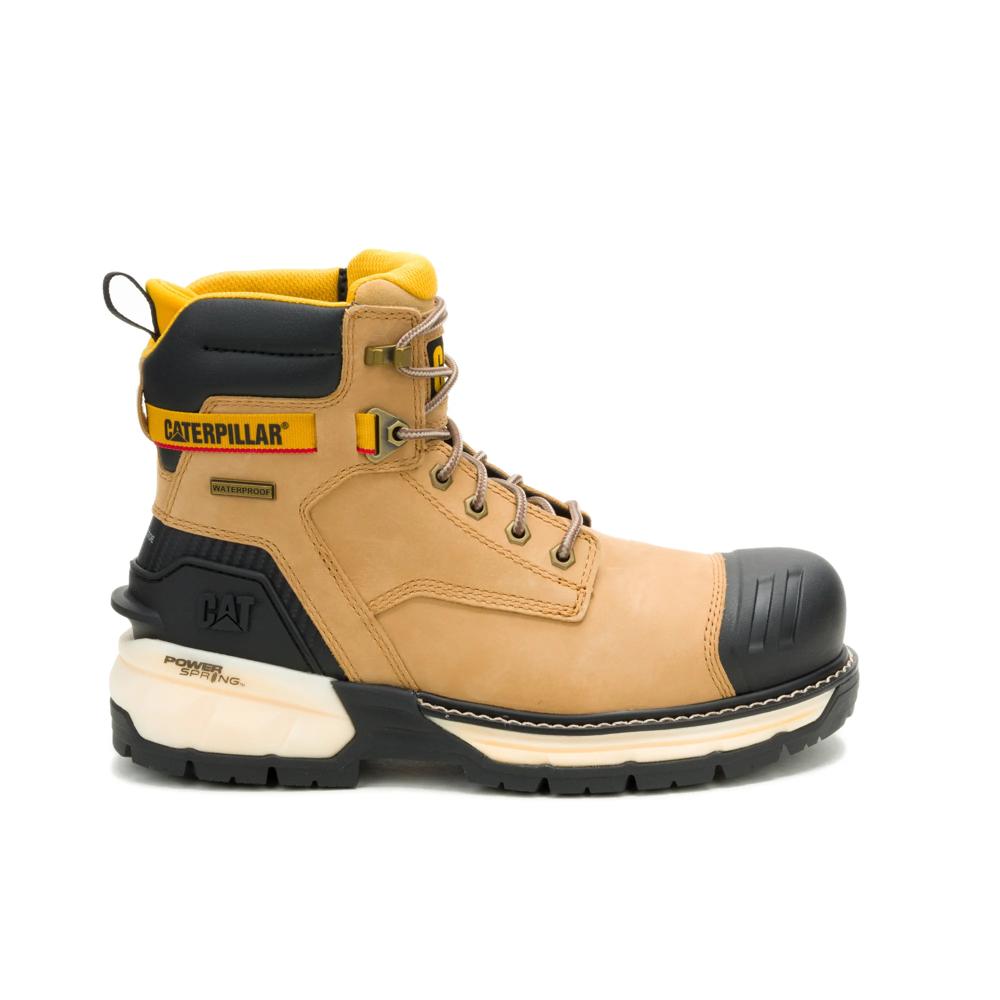 Caterpillar Men's Excavator PowerSpring 6-Inch Composite Toe Boot Honey - Lateral View