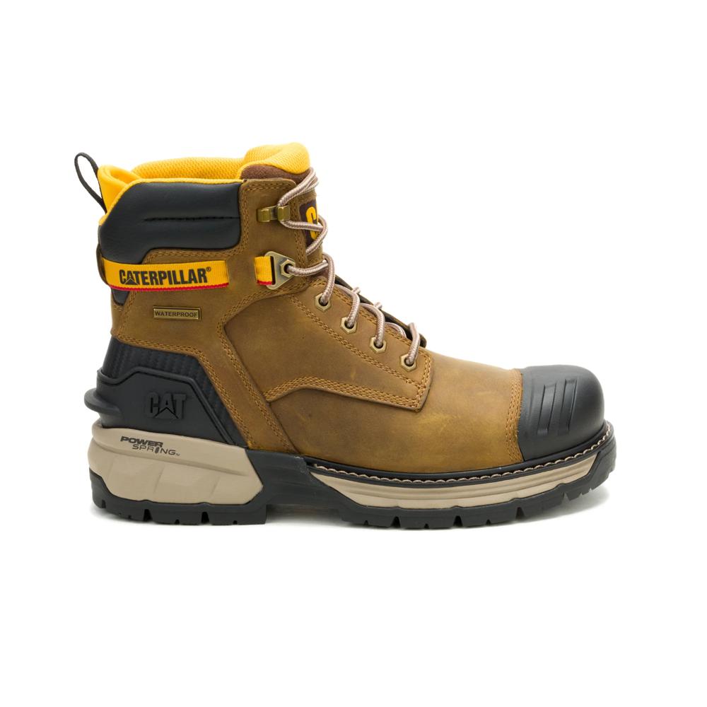 Caterpillar Men's Excavator PowerSpring 6-Inch Soft Toe Boot Pyramid - Lateral View