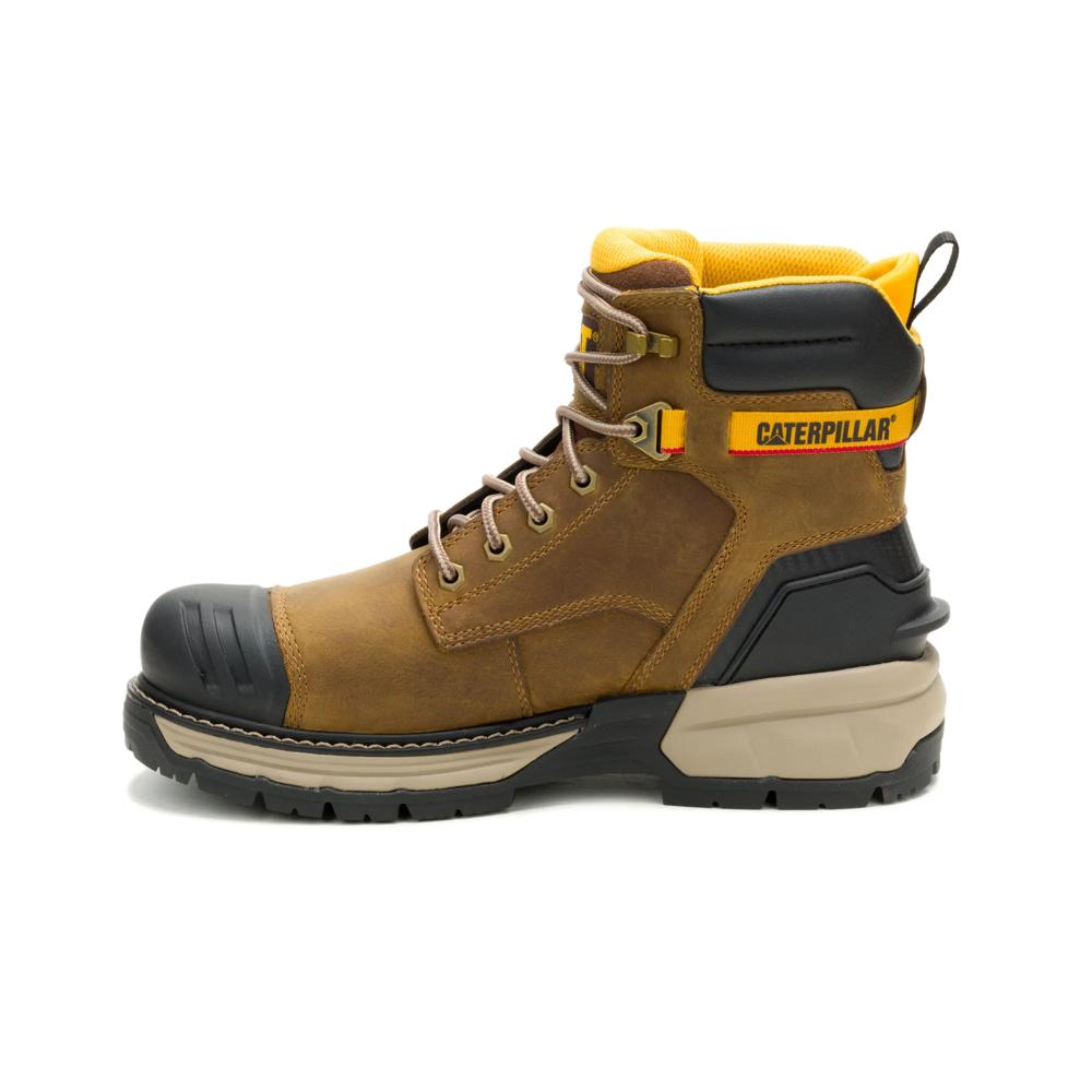 Caterpillar Men's Excavator PowerSpring 6-Inch Soft Toe Boot Pyramid - Medial View