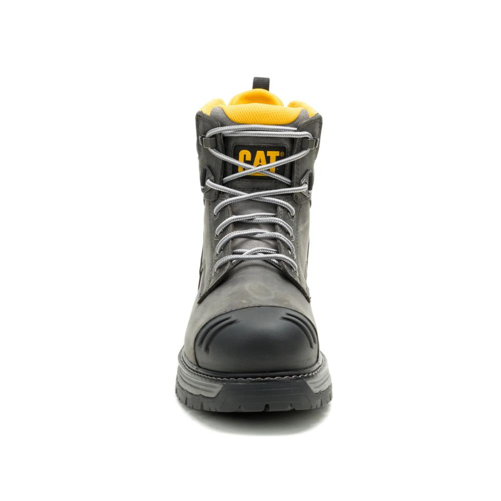 Caterpillar Men's Excavator PowerSpring 6-Inch Soft Toe Boot Quiet Shade - Front View