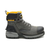 Caterpillar Men's Excavator PowerSpring 6-Inch Soft Toe Boot Quiet Shade - Lateral View