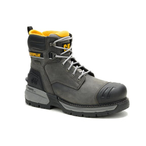 Caterpillar Men's Excavator PowerSpring 6-Inch Soft Toe Boot Quiet Shade - Angled View