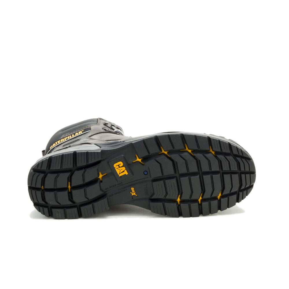 Caterpillar Men's Excavator PowerSpring 6-Inch Soft Toe Boot Quiet Shade - Outsole View