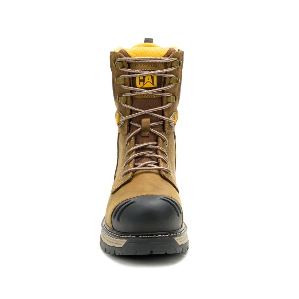 Caterpillar Men's Excavator PowerSpring 8-Inch Composite Toe Boot Pyramid - Front View