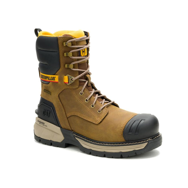 Caterpillar Men's Excavator PowerSpring 8-Inch Composite Toe Boot Pyramid - Angled View
