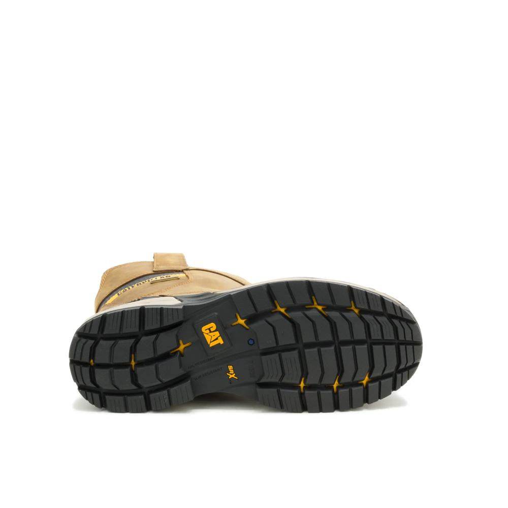 Caterpillar Men's Excavator PowerSpring Wellington Composite Toe Boot Pyramid - Outsole View