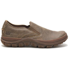 Caterpillar Fused Soft-Toe Slip On Shoe Light Brown Profile View