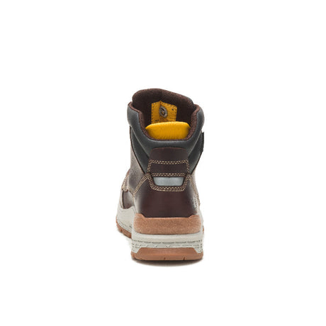 Caterpillar Indiana 2.0 Steel-Toe Work Boot Red Brown P90870 Heel Image