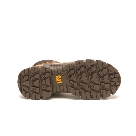 Caterpillar Invader Hi Steel-Toe Work Boot Brown P91596 Sole Image