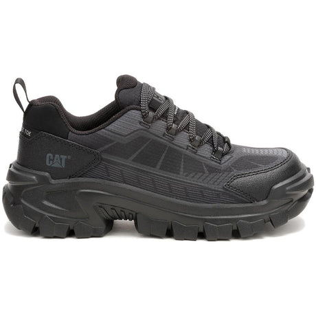 Caterpillar Invader Sport Lo Mesh Women's Composite-Toe Shoes Black Profile View