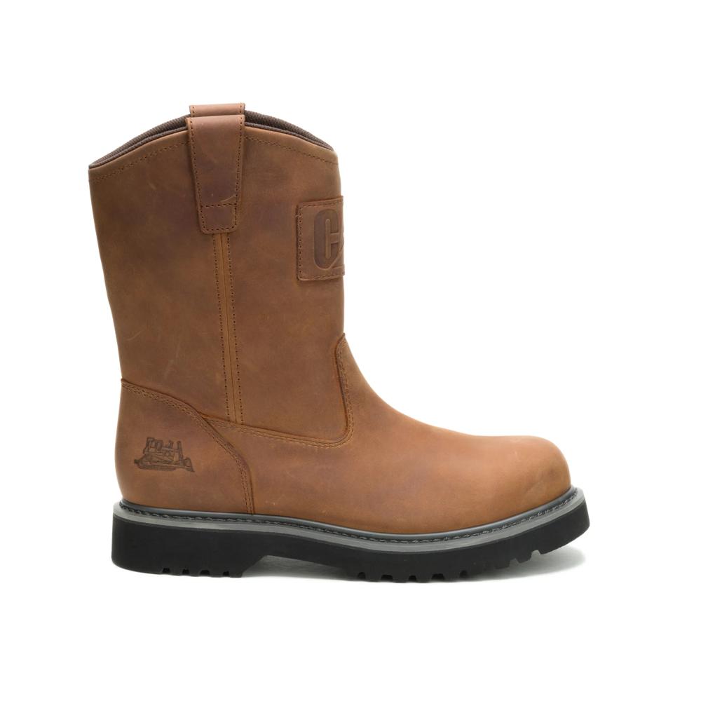Caterpillar Men's Planer Wellington Steel Toe Boot Lion - Lateral View