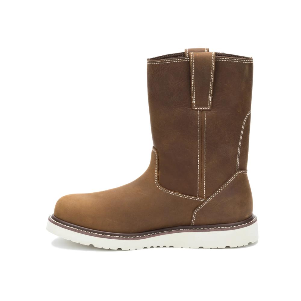 Caterpillar Men's Reclaimer Wedge 10-Inch Wellington Soft Toe Boot Pyramid - Medial View