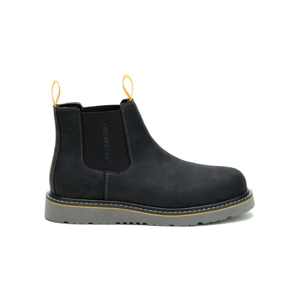 Caterpillar Men's Reclaimer Wedge Chelsea Steel Toe Boot Black - Lateral View