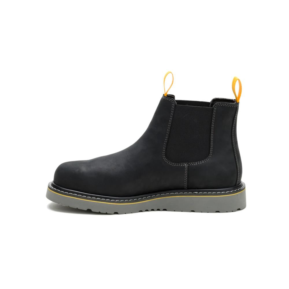 Caterpillar Men's Reclaimer Wedge Chelsea Steel Toe Boot Black - Medial View