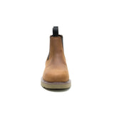 Caterpillar Men's Reclaimer Wedge Chelsea Steel Toe Boot Dark Brown - Front View