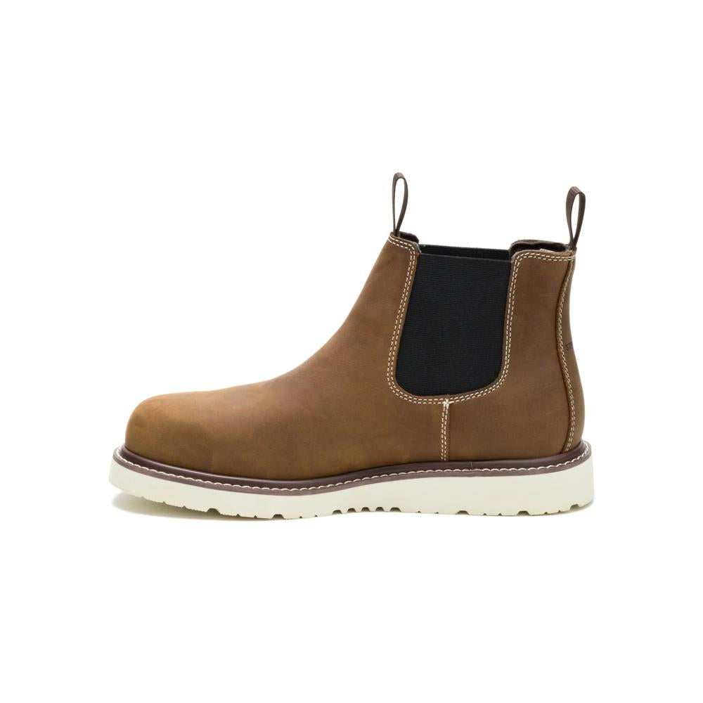 Caterpillar Men's Reclaimer Wedge Chelsea Steel Toe Boot Pyramid - Medial View