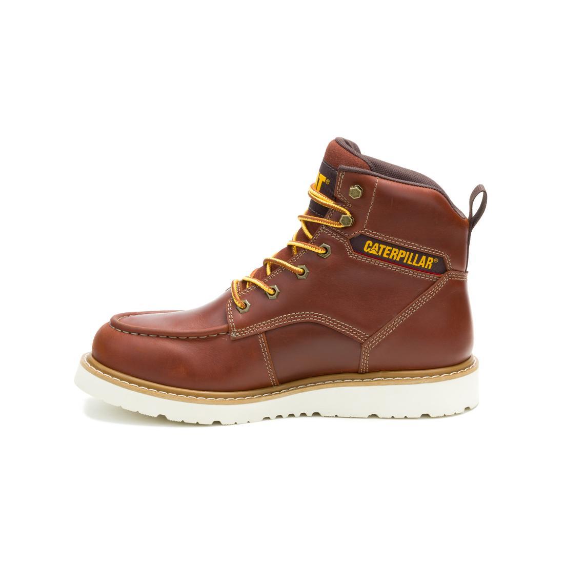 Caterpillar Reclaimer Wedge Waterproof Soft-Toe Boots Sudan Brown P51098 Side Image