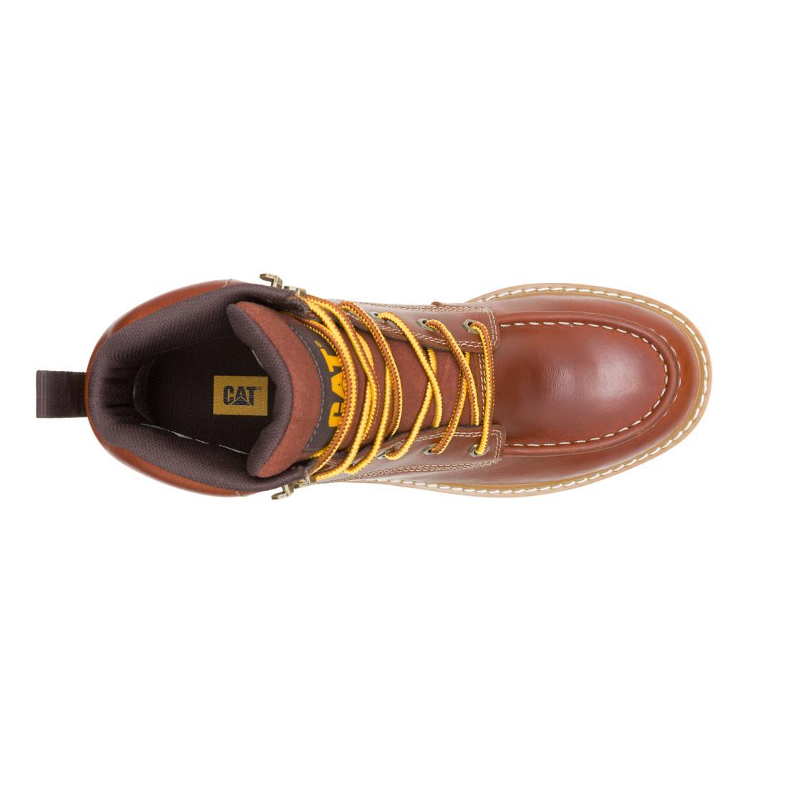 Caterpillar Reclaimer Wedge Waterproof Soft-Toe Boots Sudan Brown P51098 Image View