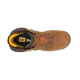 Caterpillar Resorption Women’s Composite-Toe Waterproof Work Boot Leather Brown P91392 Front Image