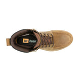 Caterpillar Men's Second Shift Grader Moc Toe Steel Toe Boot Dark Wheat - Top View