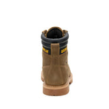 Caterpillar Men's Second Shift USA 6-Inch Steel Toe Boot Pyramid - Heel View