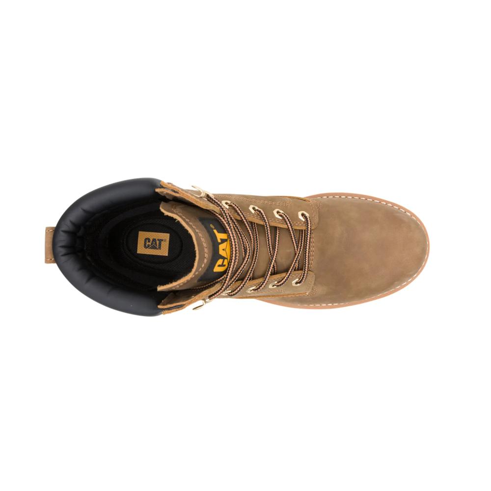 Caterpillar Men's Second Shift USA 6-Inch Steel Toe Boot Pyramid - Top View
