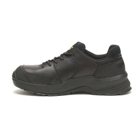 Caterpillar Streamline 2.0 Composite-Toe Leather Work Shoe Black P91351 Side Image