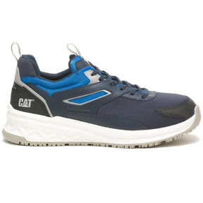 Caterpillar Streamline Runner Composite-Toe Work Shoe Navy Profile View