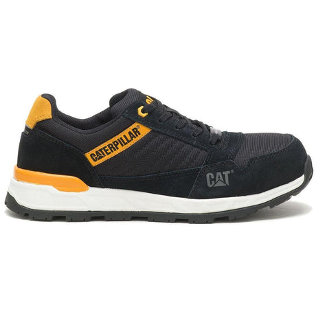 Caterpillar Venward Women’s Composite-Toe Work Shoe Black/Yellow Profile View