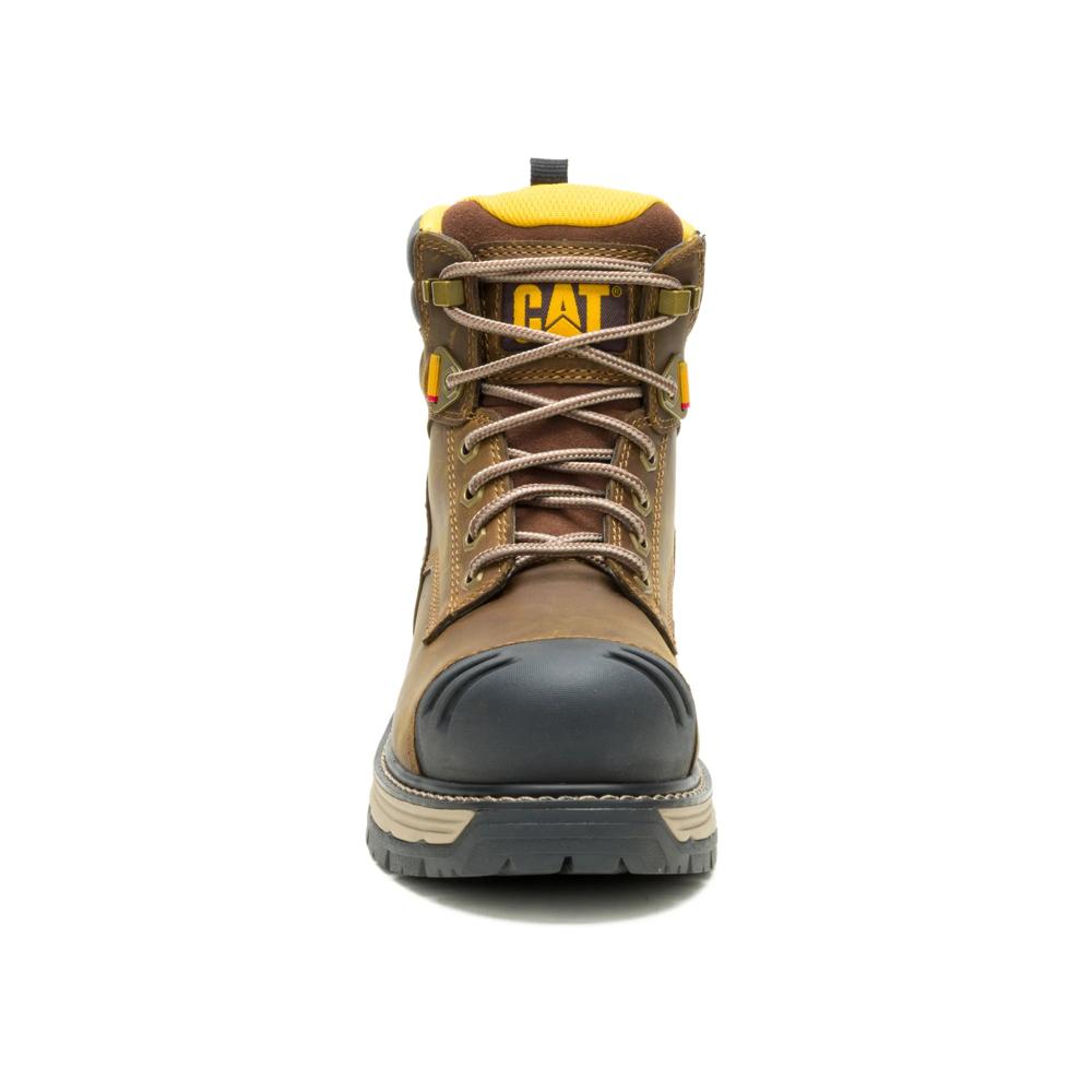 Caterpillar Women's Excavator PowerSpring 6-Inch Composite Toe Boot Pyramid - Front View