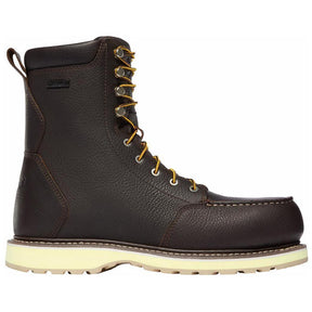 Danner Cedar River Moc Toe 8" Soft Toe Work Boot Dark Brown Profile View