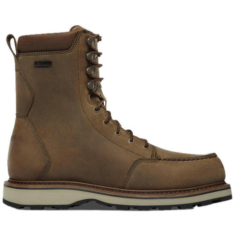 Danner Cedar River Moc Toe Hunter 8" Soft Toe Work Boot Light Beige Profile View