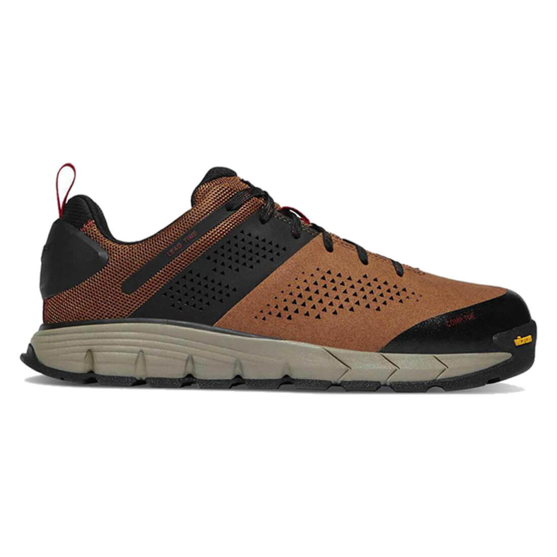 Danner Lead Time 3" Nano Toe Work Shoe Brown Profile View