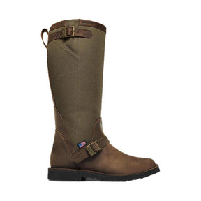 Danner San Angelo Snake Square Toe Boot 17" Brown Profile View