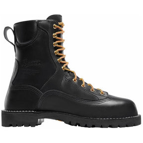 Danner Super Rain Forest 8" Nano Toe Work Boot Black Profile View