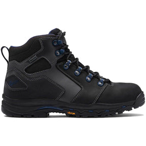 Danner Vicious 4.5" Nano Toe Work Boot Black/Blue Profile View