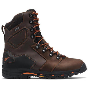 Danner Vicious 8" Soft Toe Work Boot Dark Brown Profile View