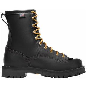 Danner Rain Forest 8" Women's Work Boot Black Profile View