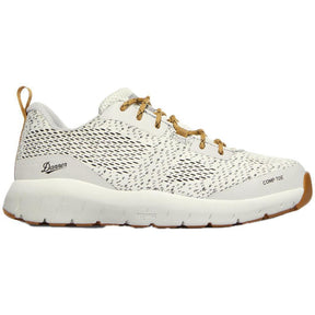 Danner Run Time Women’s 3" Nano Toe Work Shoe Gray/White Profile View