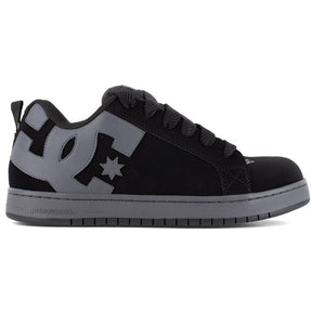 DC Shoes Court Graffik Composite Toe Work Shoe – Black/Gray Profile View