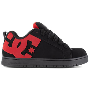 DC Shoes Court Graffik Composite Toe Work Shoe – Black/Red Profile View