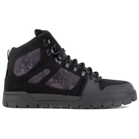 DC Shoes Pure Work Composite Toe Waterproof Mid‑Cut Boot – Black/Camo Profile View